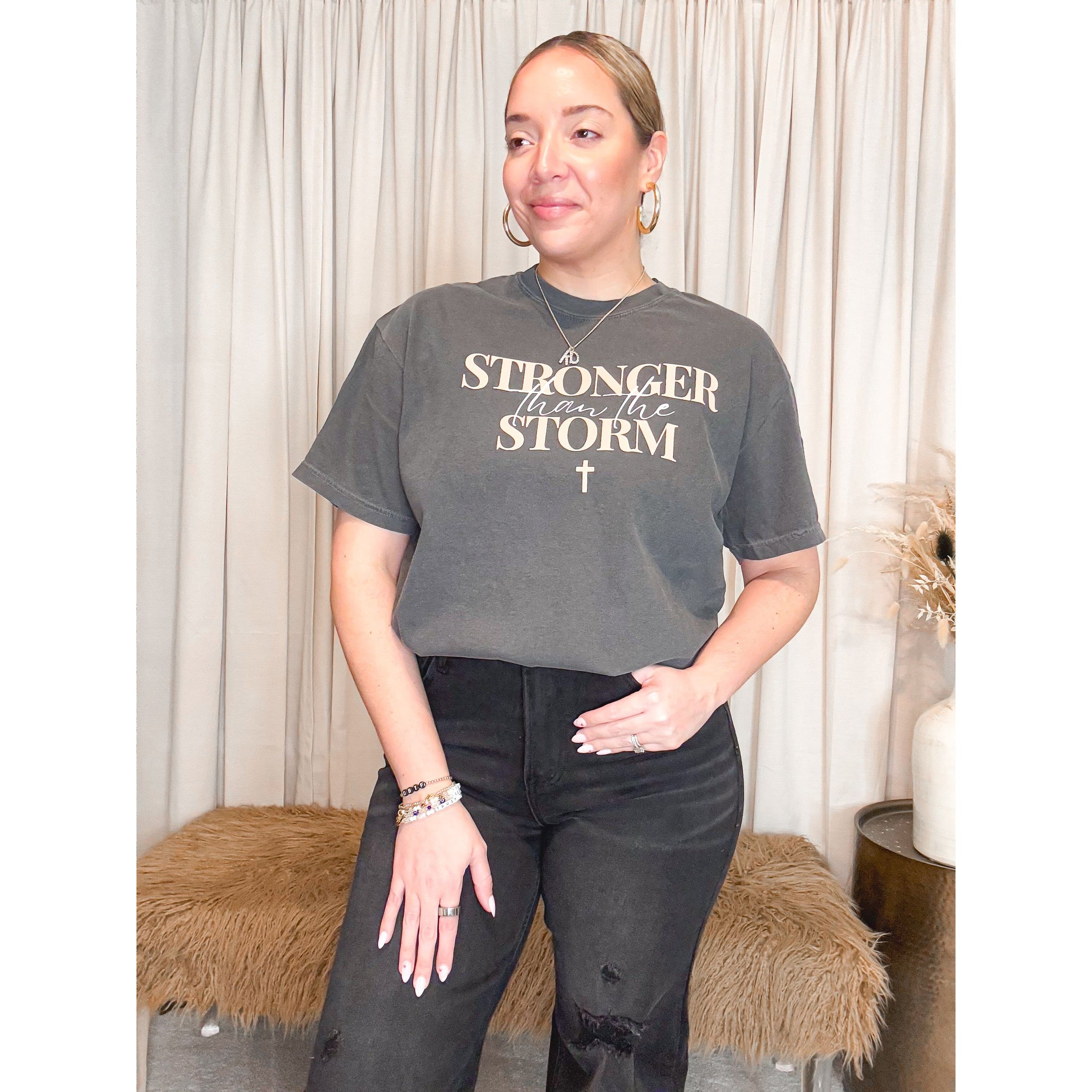 Stronger than the Storm Tee - The Hive by Chris Jesselle