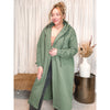 Claire Fleece Hooded Coat (Green)