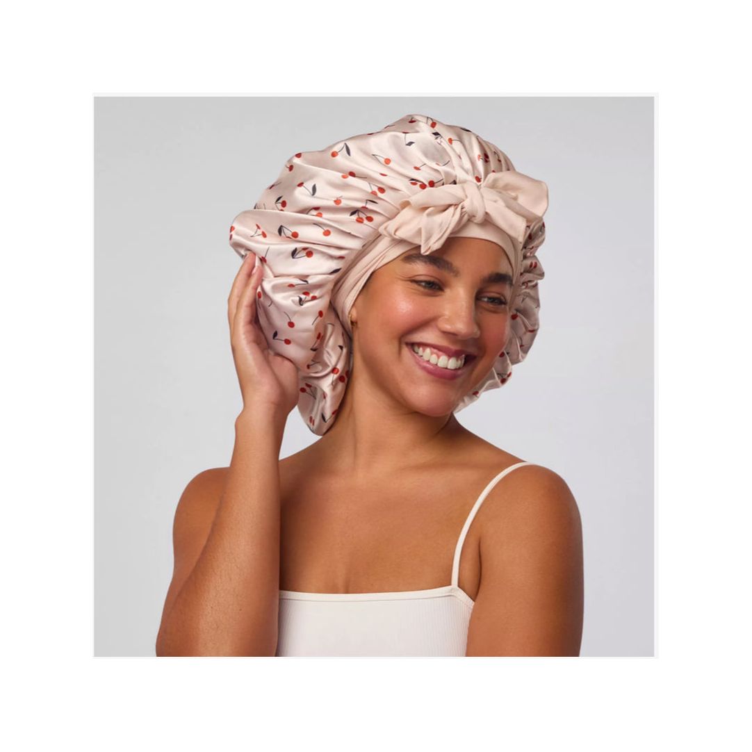 KITSCH Adjustable Oversized Satin Bonnet
