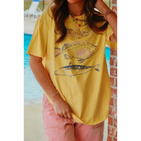3 Fish Yellow Tee - The Hive by Chris Jesselle