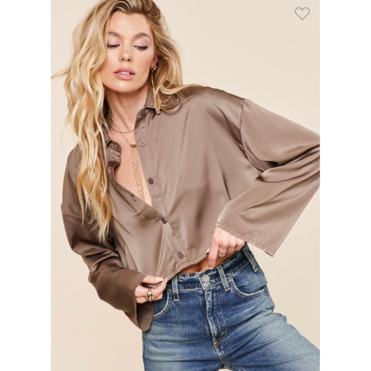 Vivica Silky Button Down