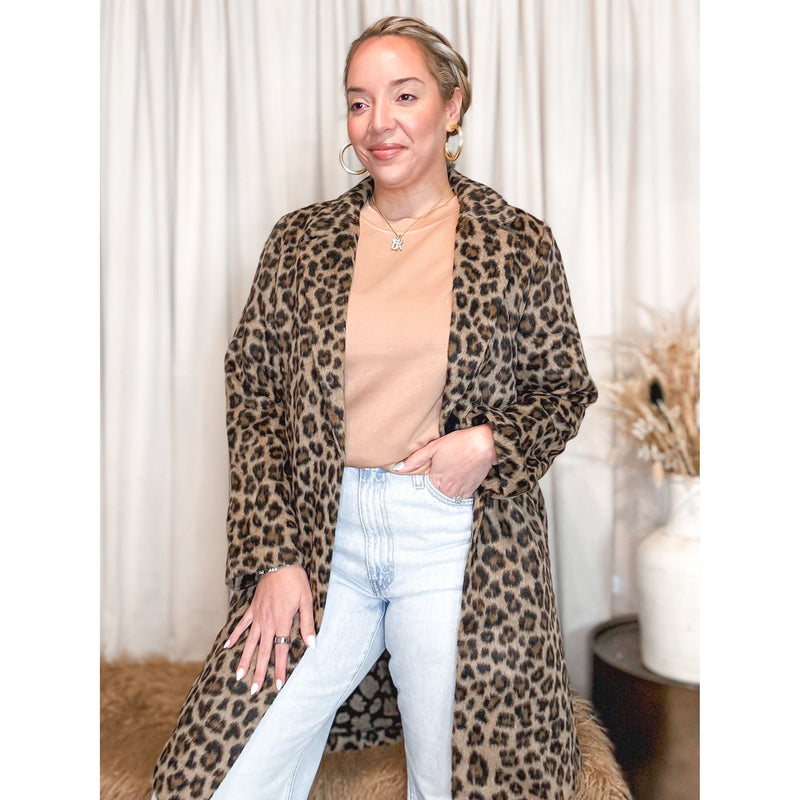 Zarin Leopard Coat - The Hive by Chris Jesselle