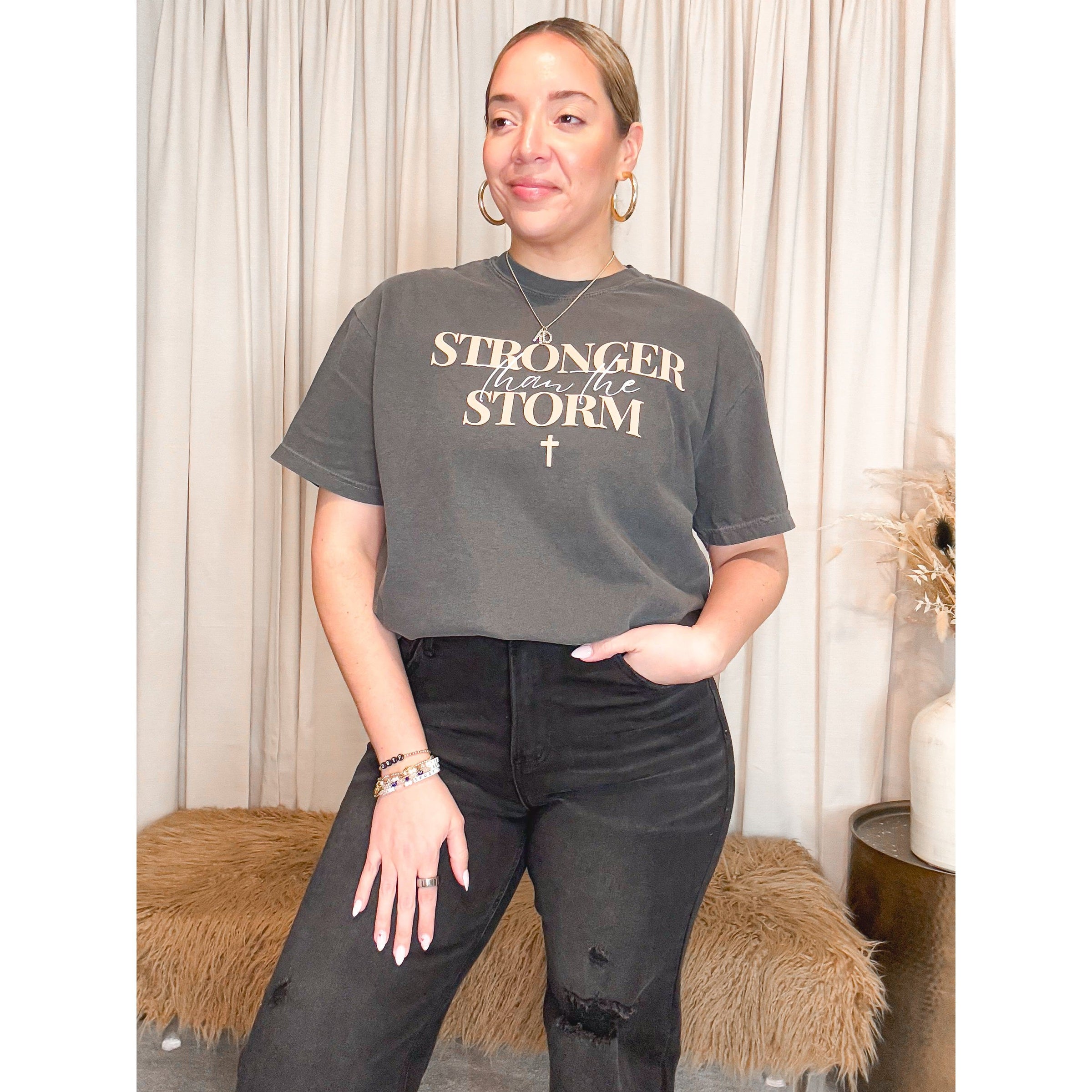 Stronger than the Storm Tee - The Hive by Chris Jesselle