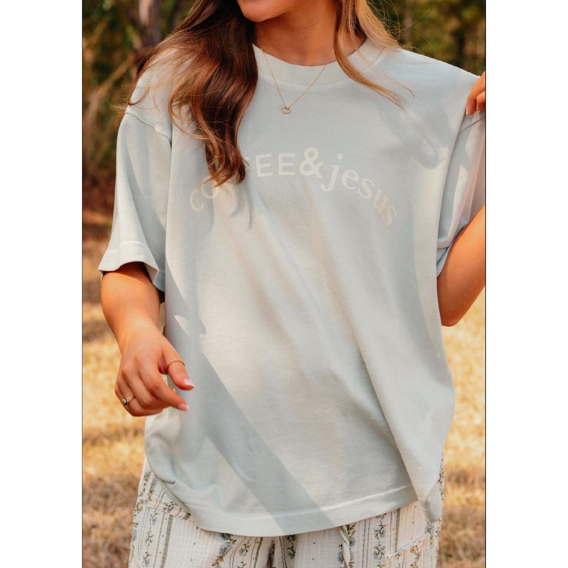 Coffee & Jesus Mock Tee - The Hive by Chris Jesselle