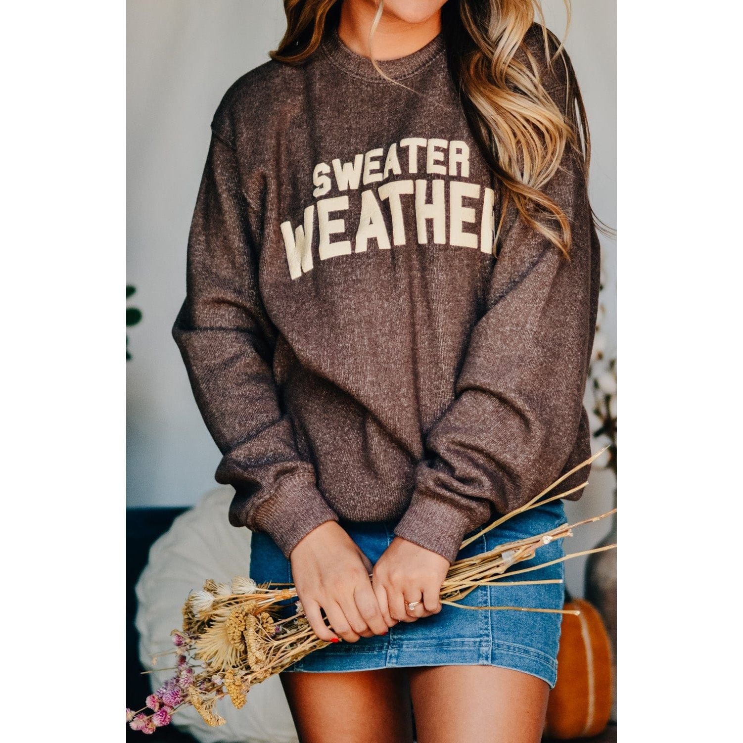 Sweater Weather Knit Sweatshirt