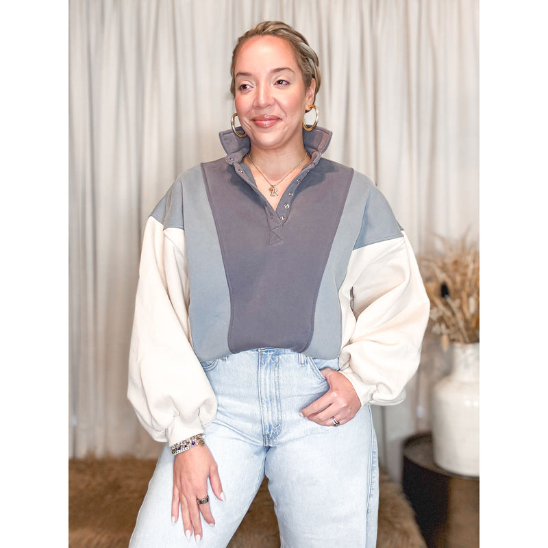 Alix Collared Pullover