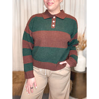 Anita Collared Top (Olive) - The Hive by Chris Jesselle