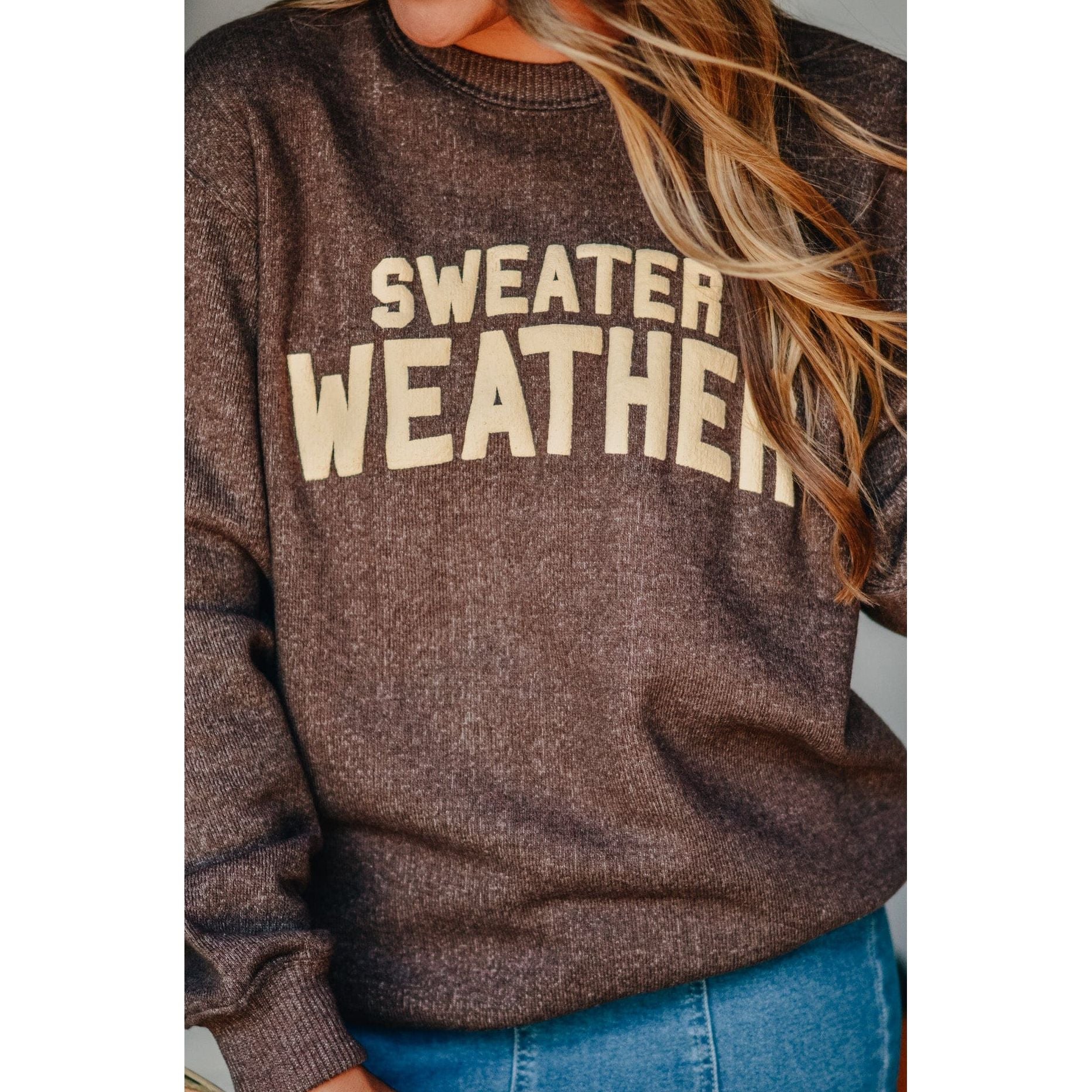 Sweater Weather Knit Sweatshirt