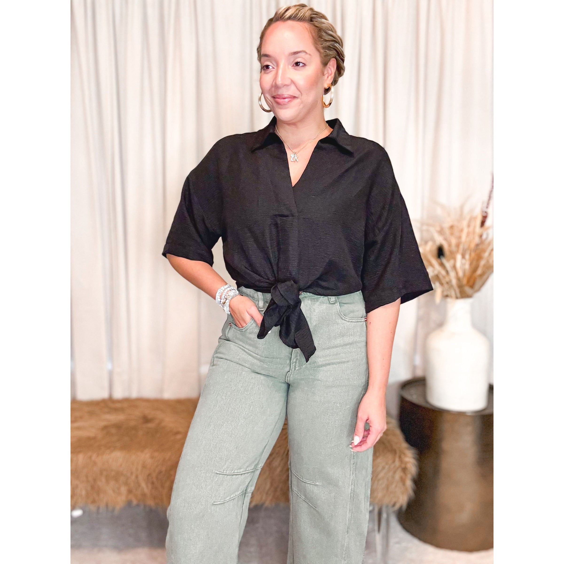 Arlo Top (Black) - The Hive by Chris Jesselle
