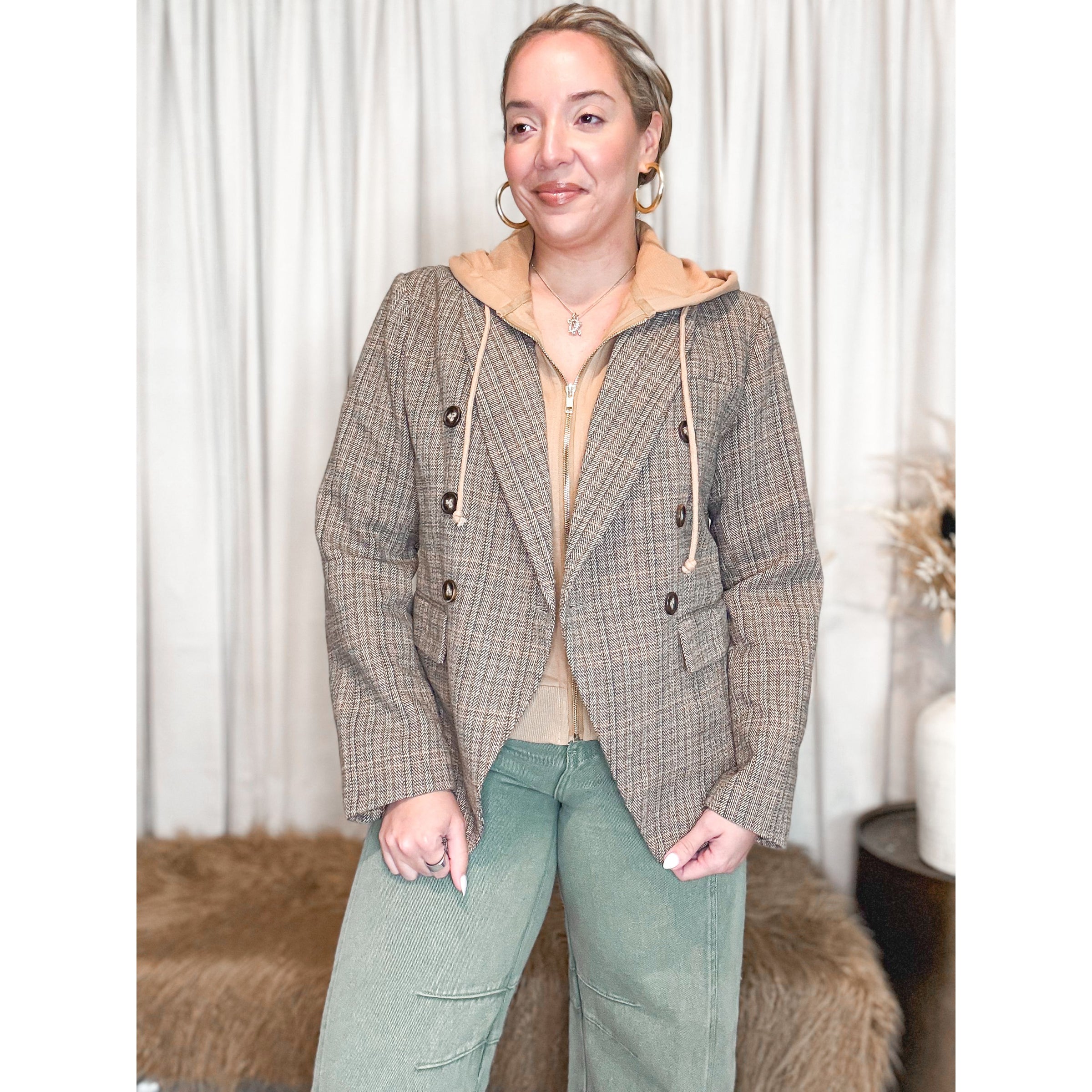 Konnie Hooded Blazer - The Hive by Chris Jesselle