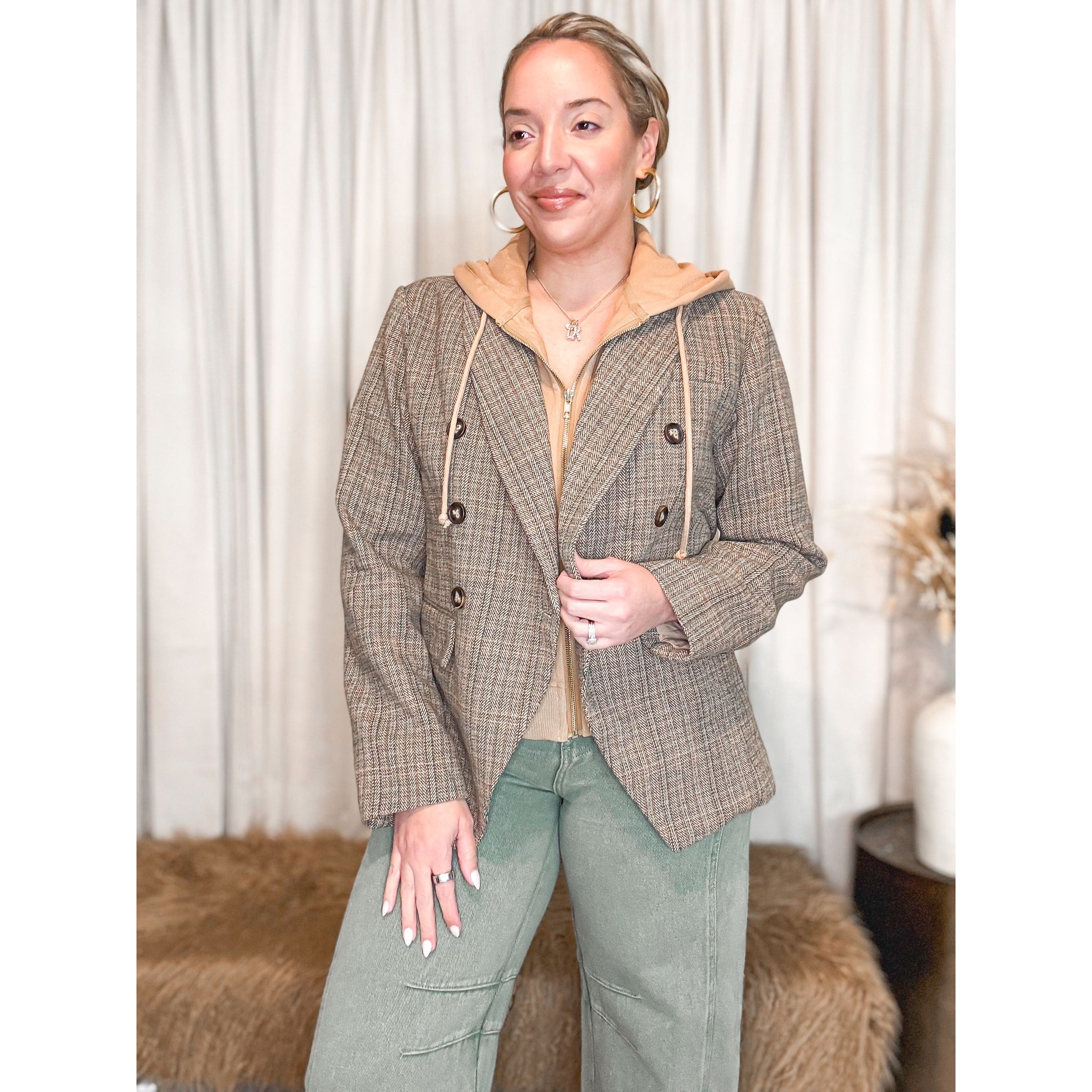 Konnie Hooded Blazer - The Hive by Chris Jesselle