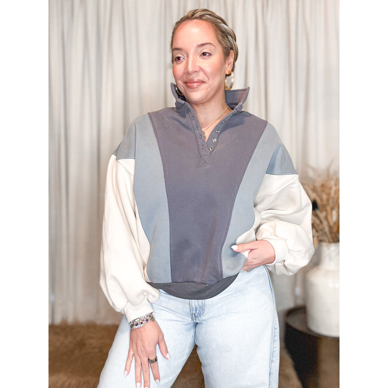 Alix Collared Pullover