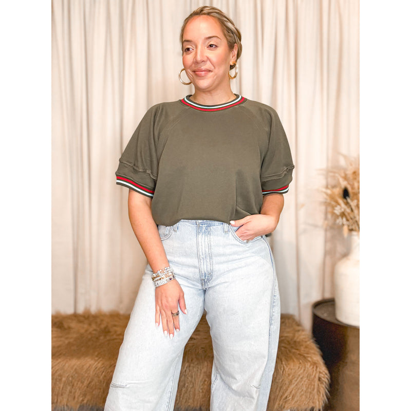 Regina Top (Olive) - The Hive by Chris Jesselle