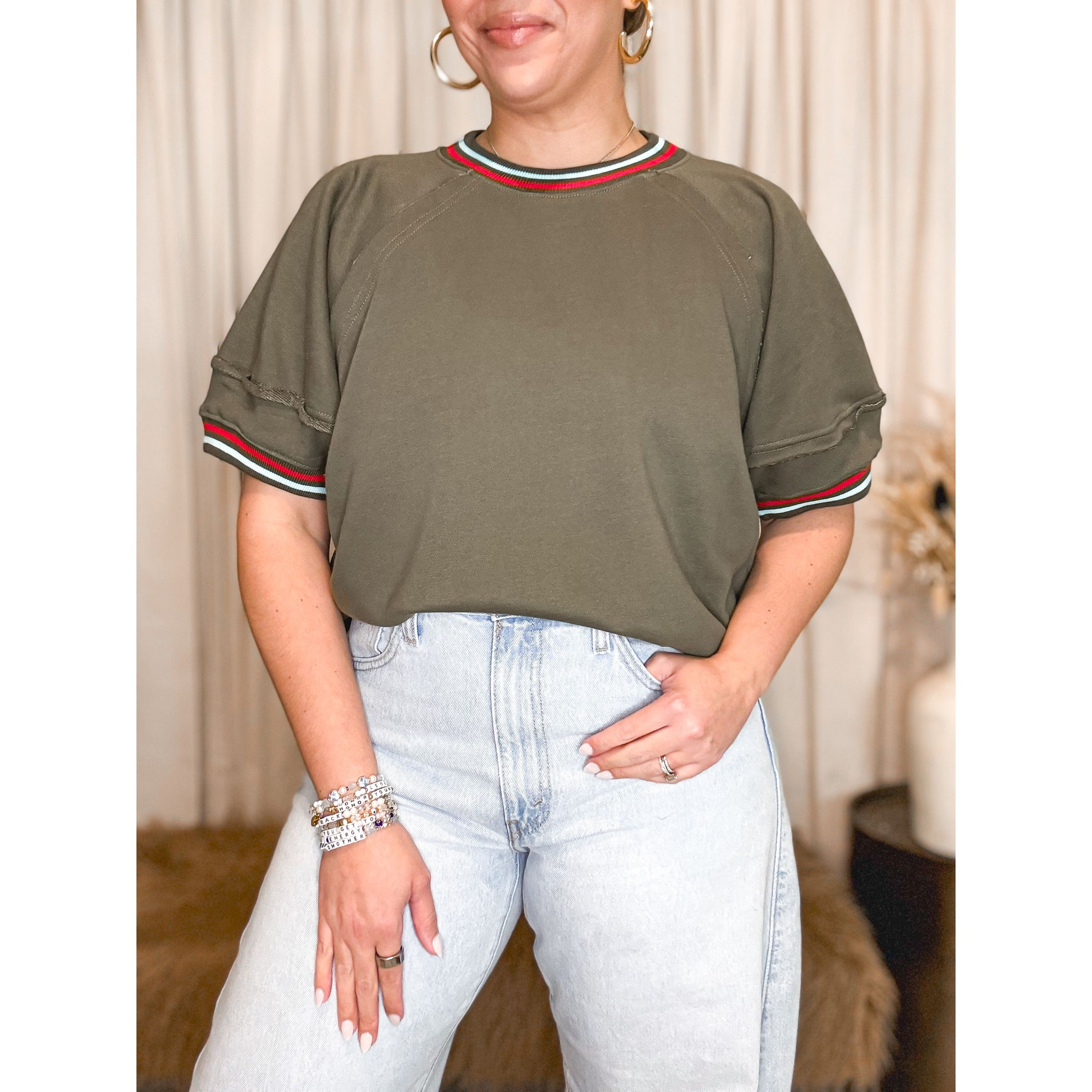 Regina Top (Olive) - The Hive by Chris Jesselle