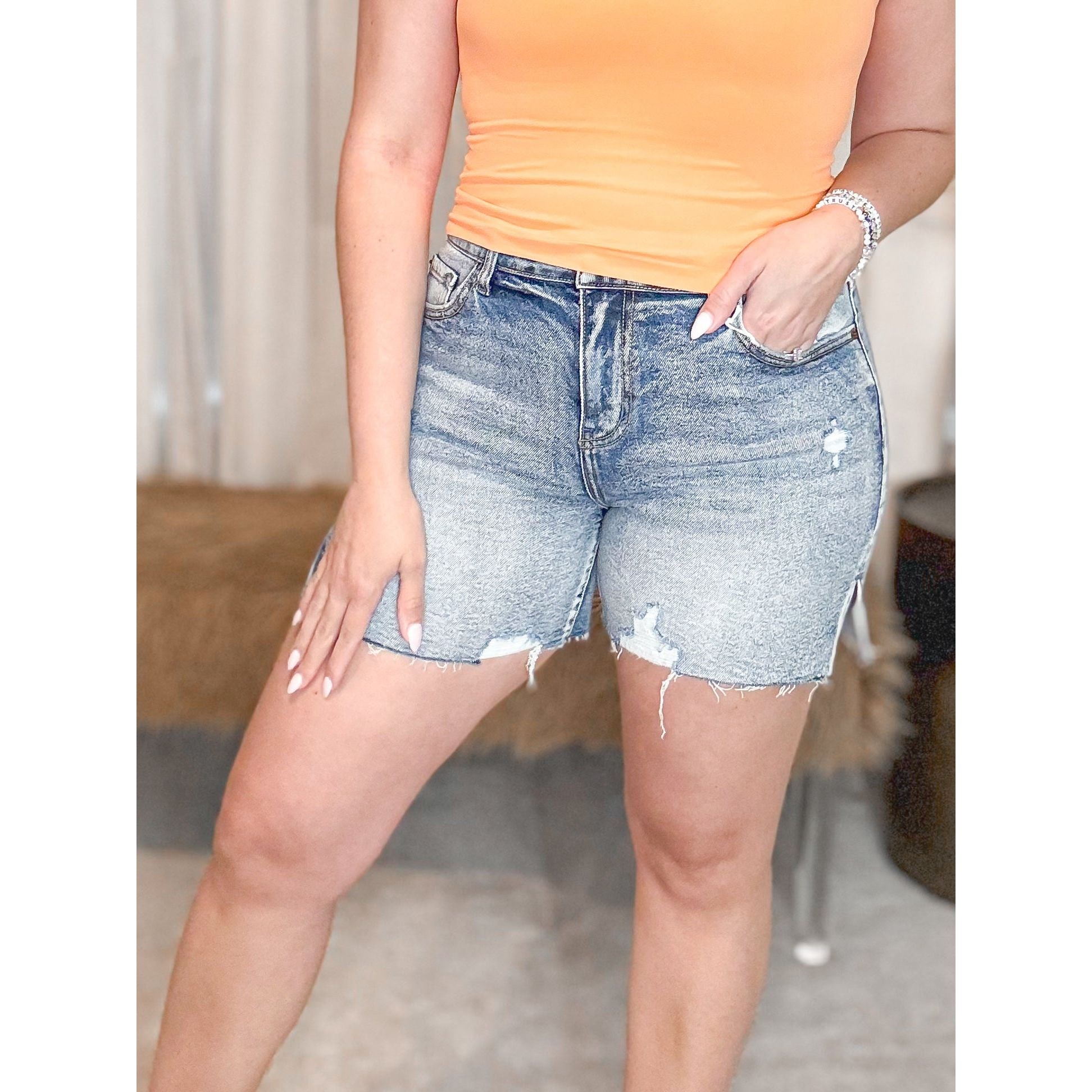 Karina Denim Shorts - The Hive by Chris Jesselle
