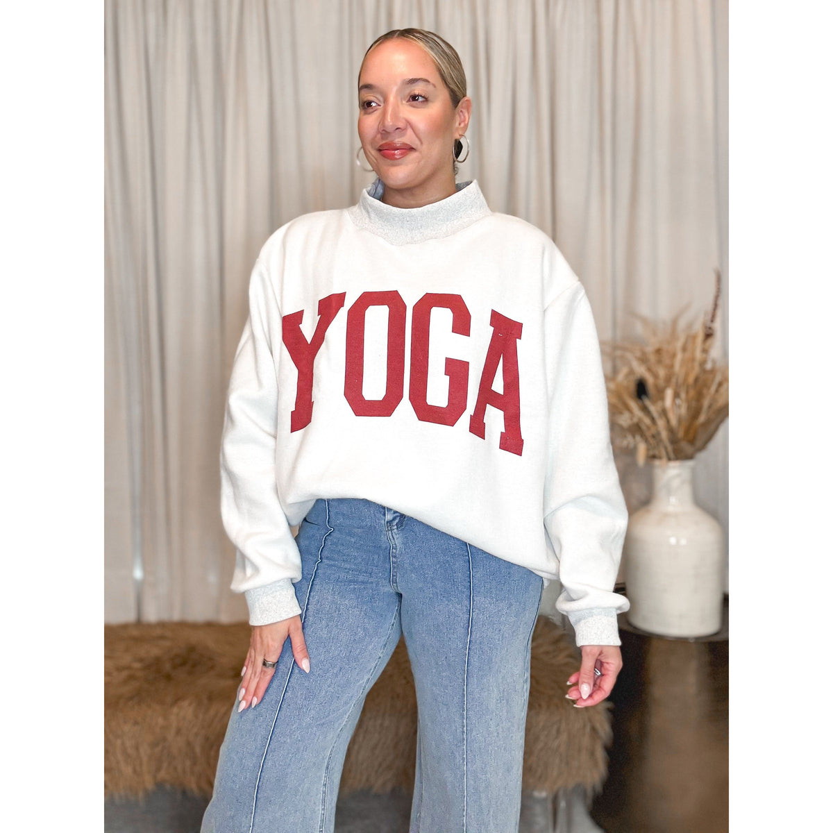 Pilates Yoga Reversible Sweatshirt