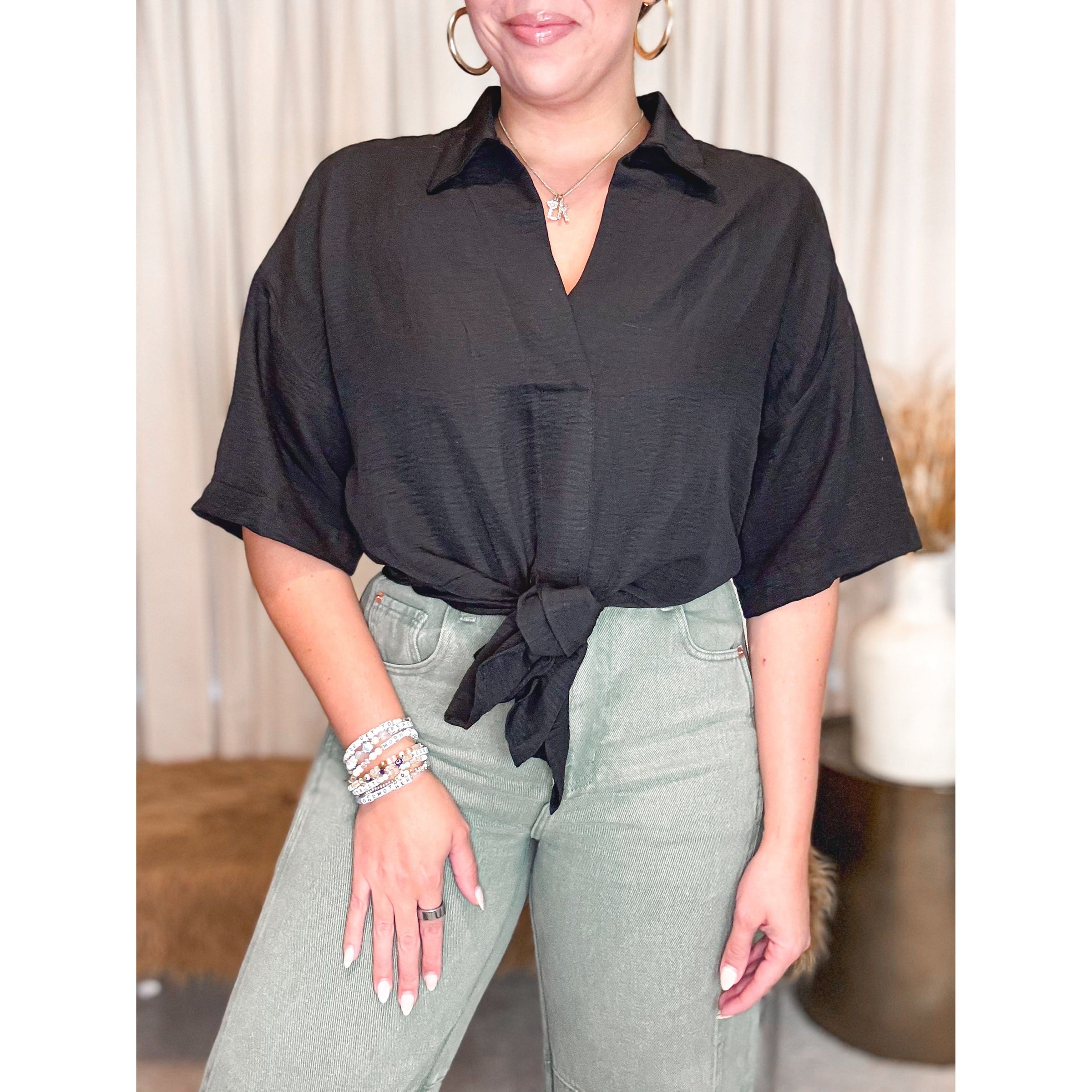Arlo Top (Black) - The Hive by Chris Jesselle