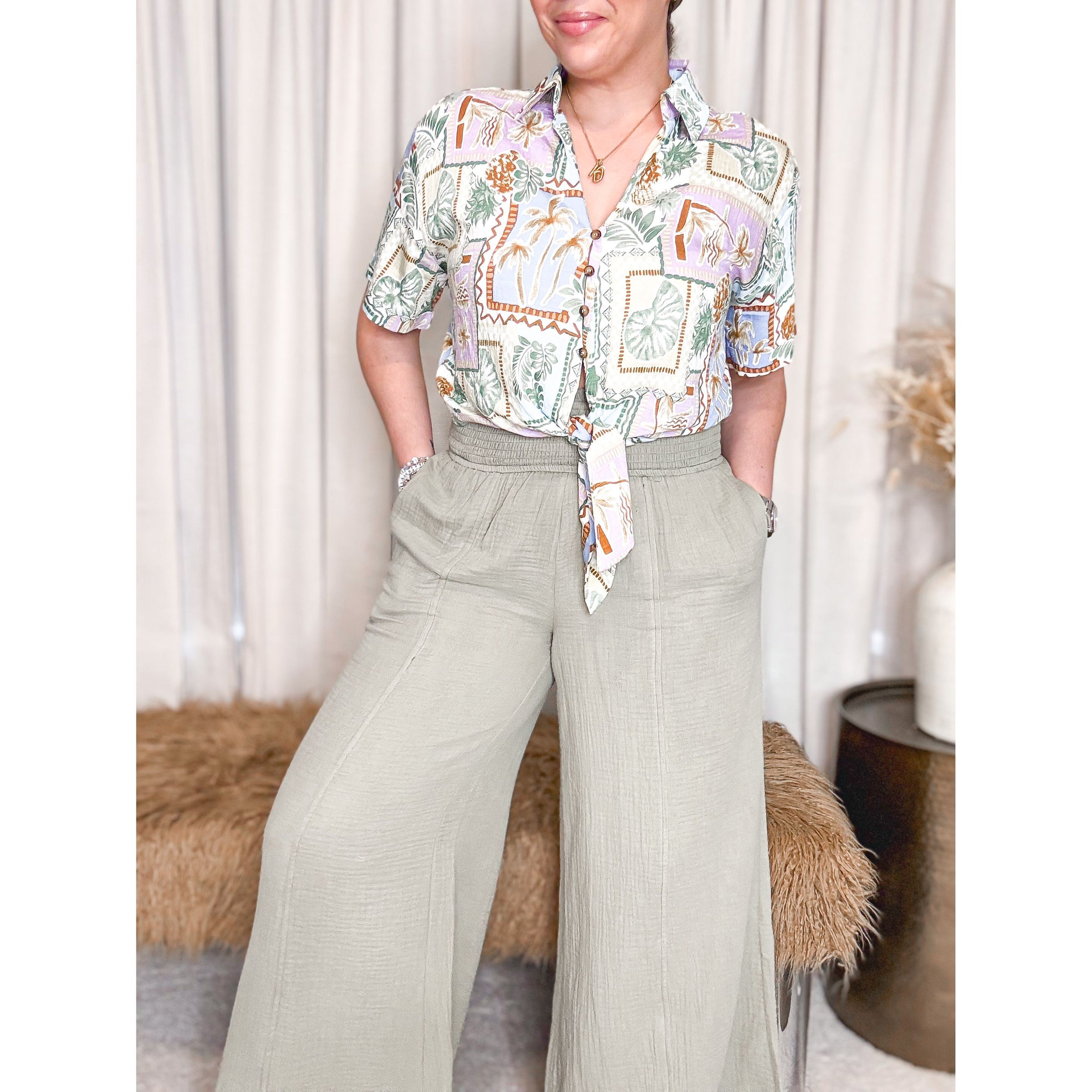 Linda Wide Leg Pants - The Hive by Chris Jesselle