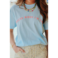 Nicer When I'm Tan Light Blue Tee - The Hive by Chris Jesselle