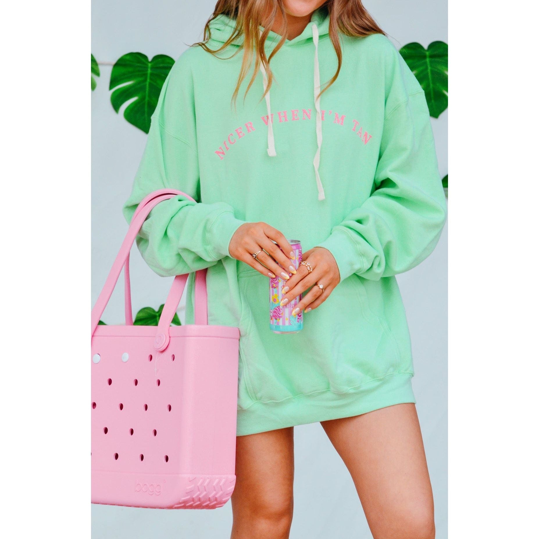 Nicer When I’m Tan Hoodie - The Hive by Chris Jesselle