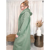 Claire Fleece Hooded Coat (Green)