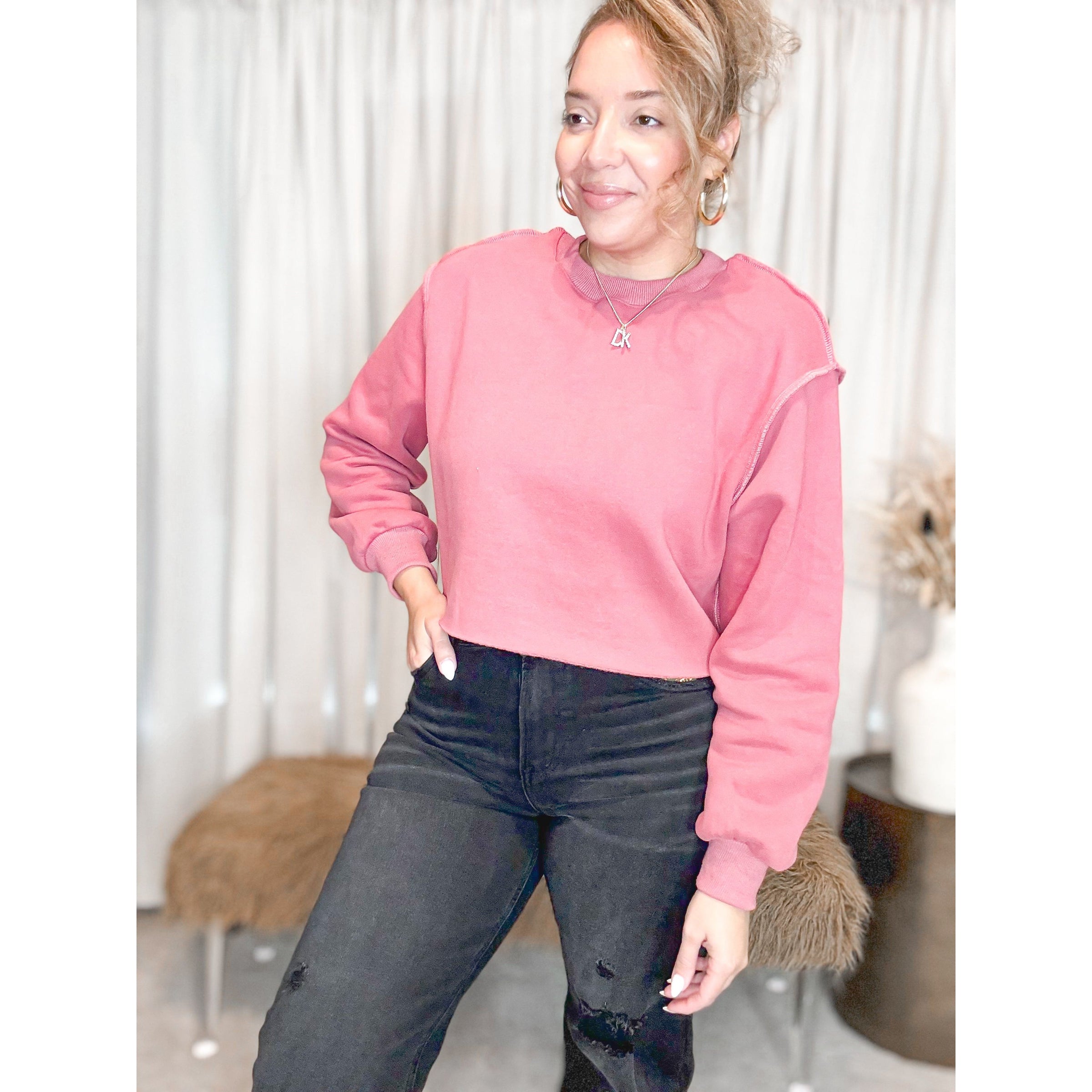 Kya Sweatshirt (Faded Brick) - The Hive by Chris Jesselle
