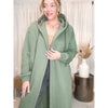 Claire Fleece Hooded Coat (Green)