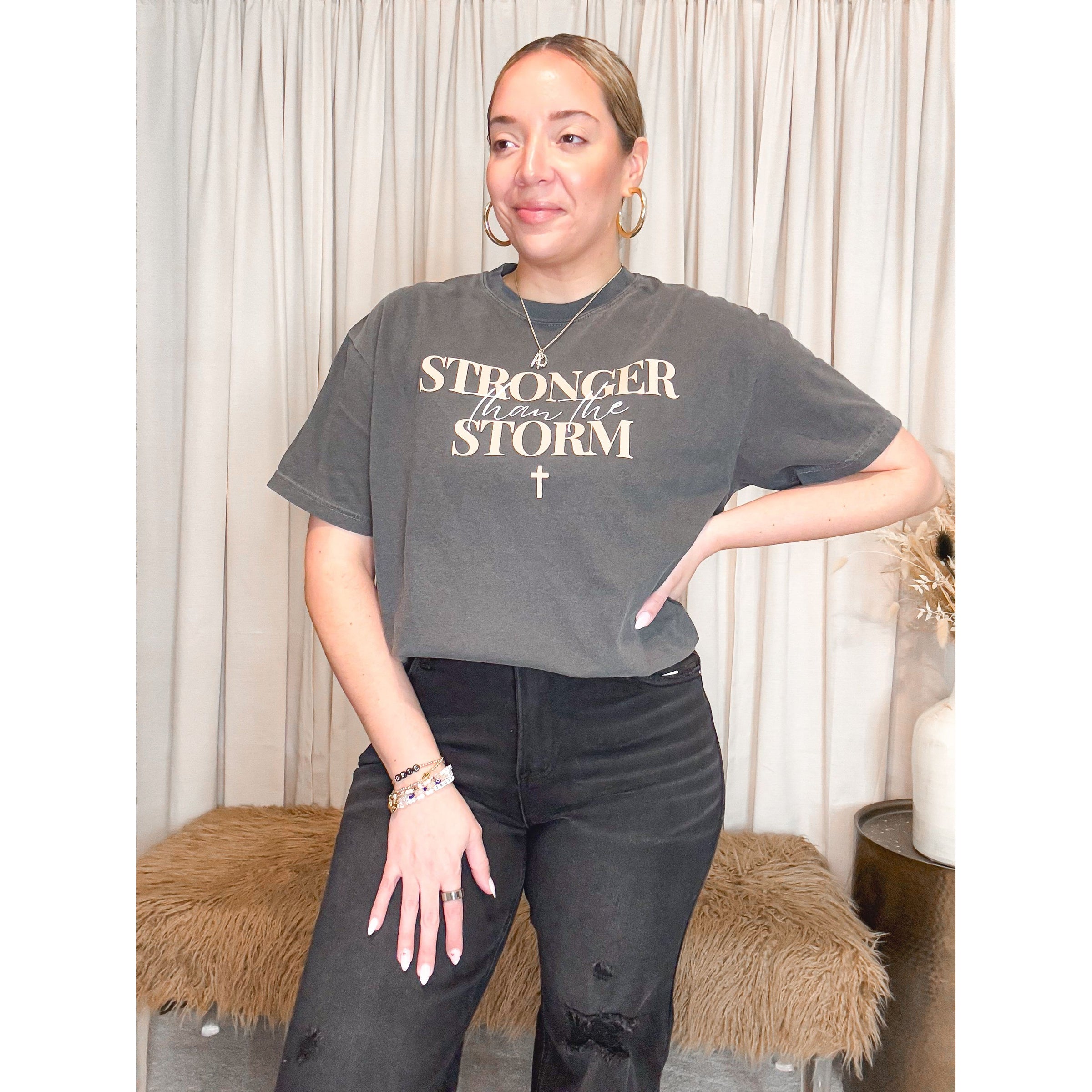 Stronger than the Storm Tee - The Hive by Chris Jesselle