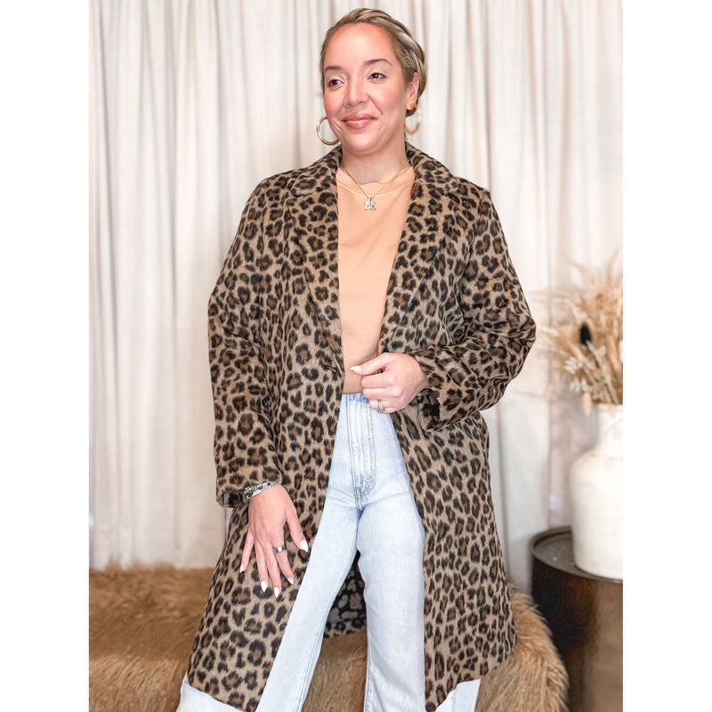 Zarin Leopard Coat - The Hive by Chris Jesselle