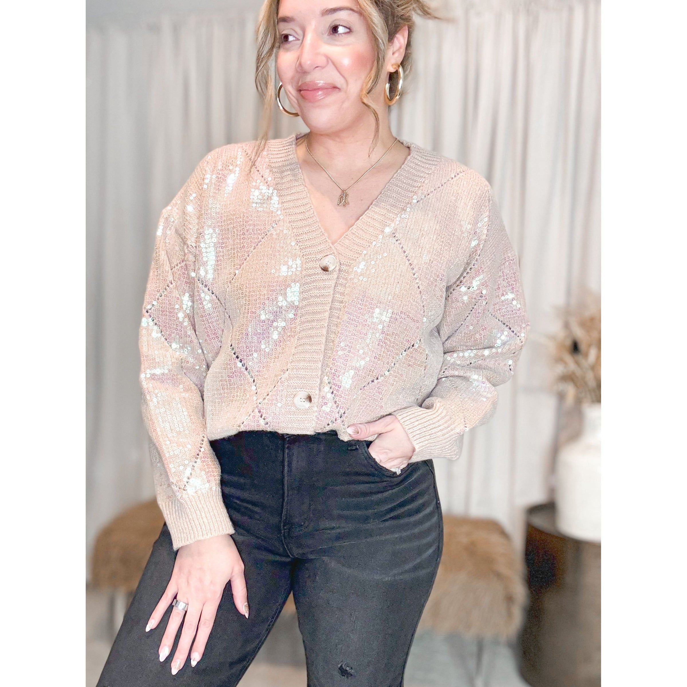 Penelope Sequins Cardigan - The Hive by Chris Jesselle
