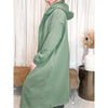 Claire Fleece Hooded Coat (Green)