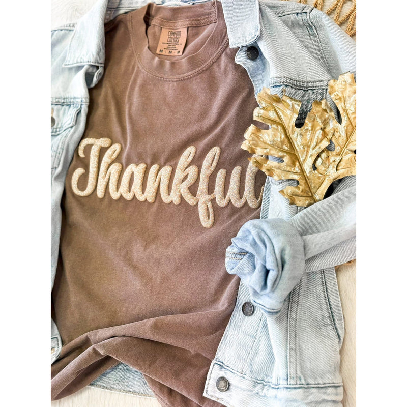Glitter Puff Thankful
