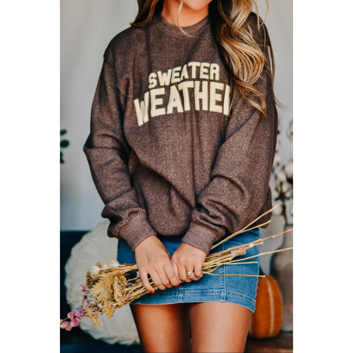 Sweater Weather Knit Sweatshirt