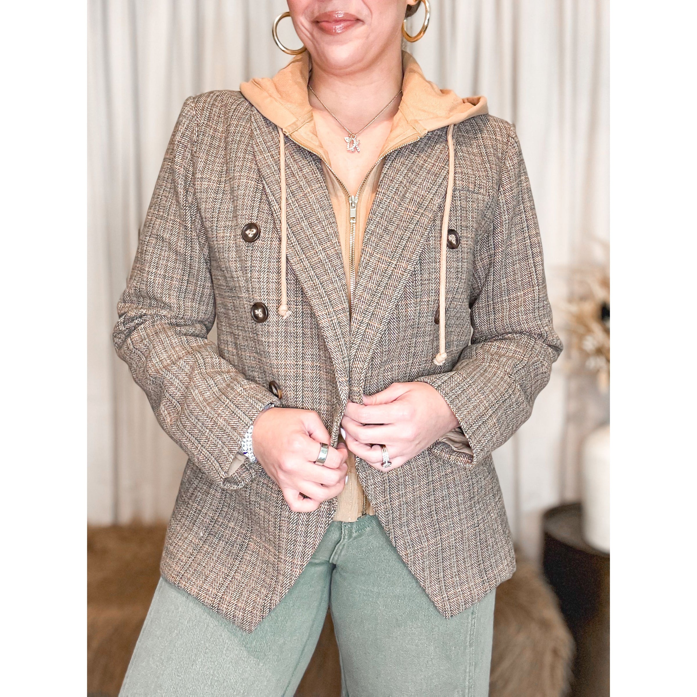 Konnie Hooded Blazer - The Hive by Chris Jesselle