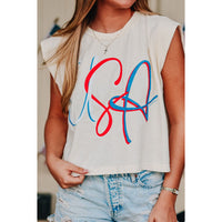 USA Muscle Ivory Tee - The Hive by Chris Jesselle
