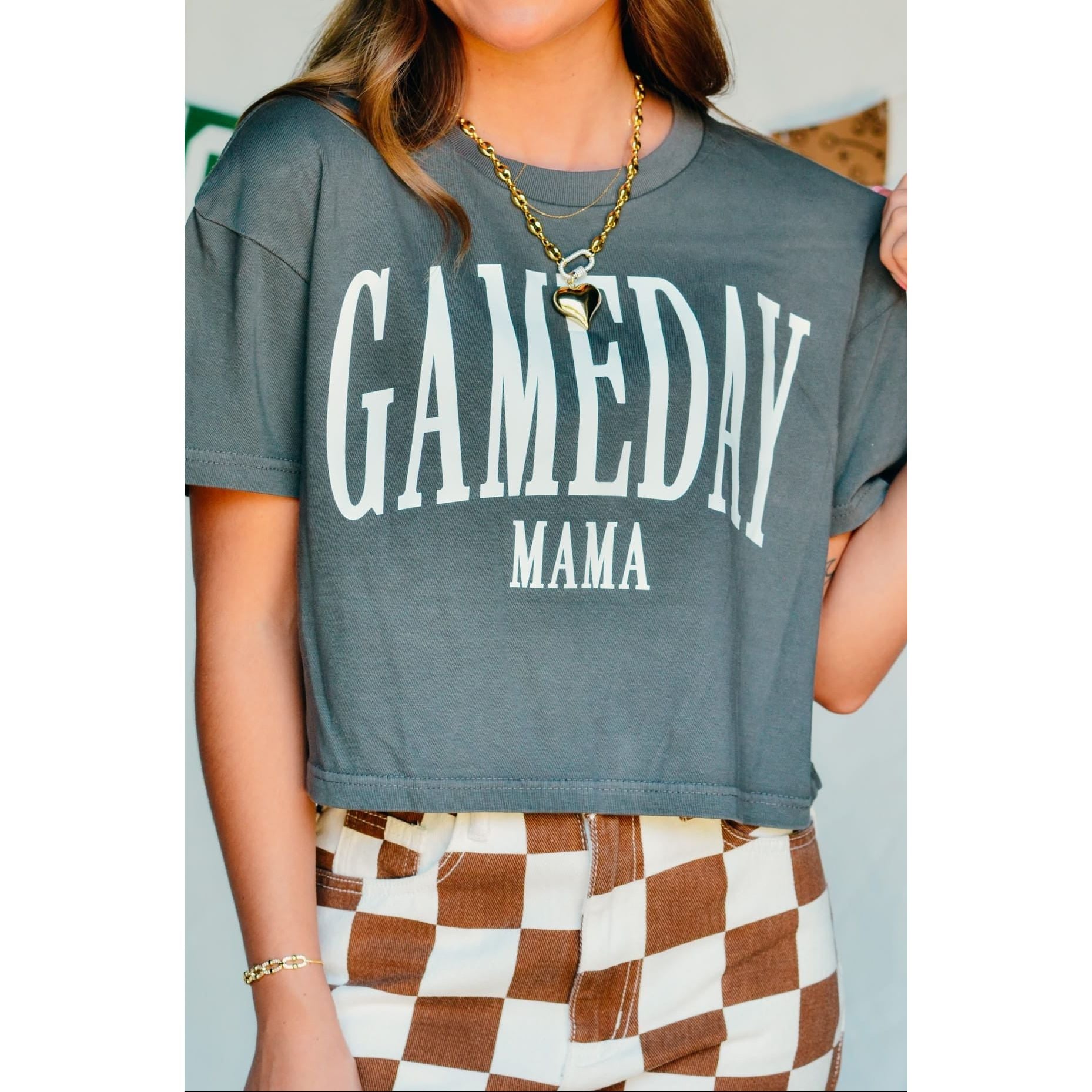 Gameday Mama Crop Tee