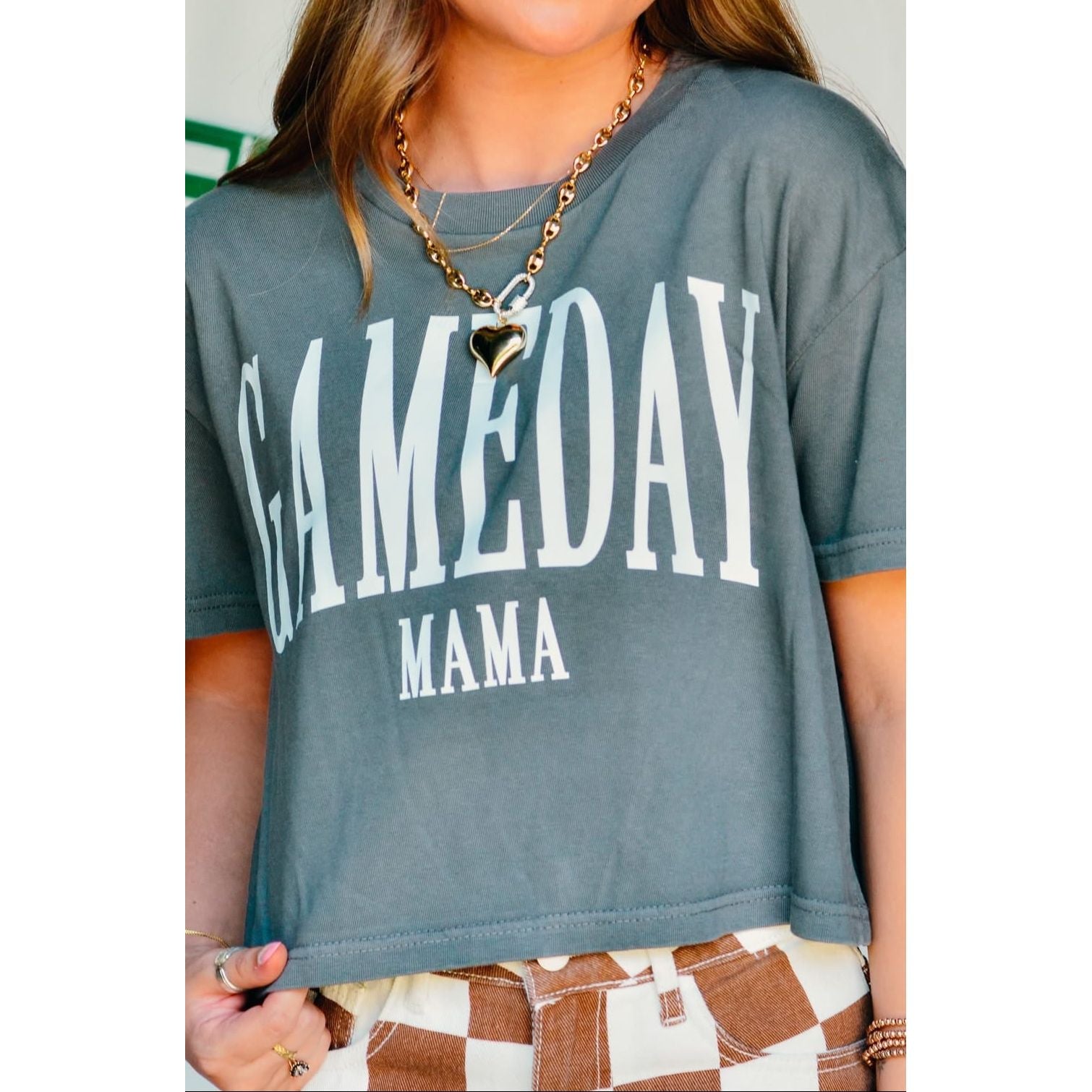 Gameday Mama Crop Tee
