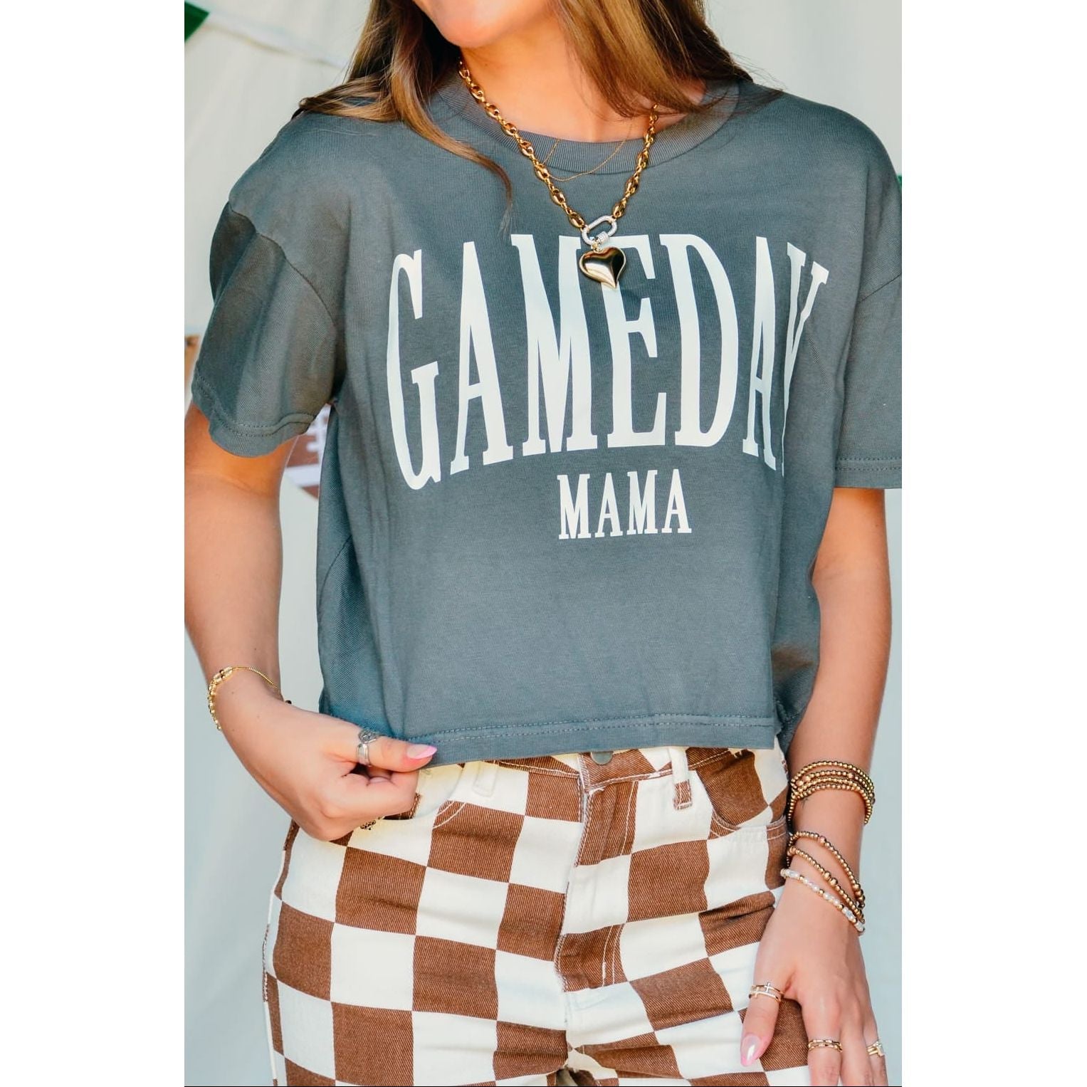 Gameday Mama Crop Tee