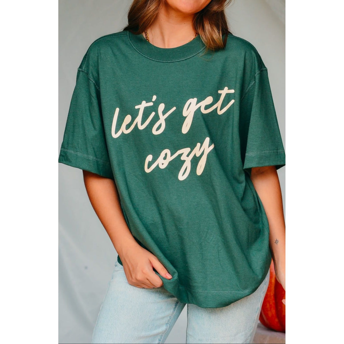 Let's Get Cozy Boxy Tee