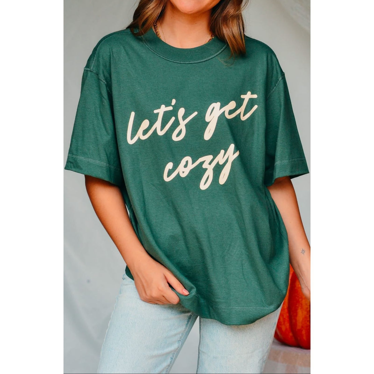 Let's Get Cozy Boxy Tee