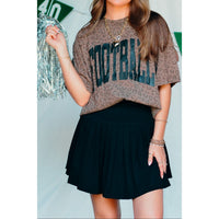 Football Brown Leopard Tee