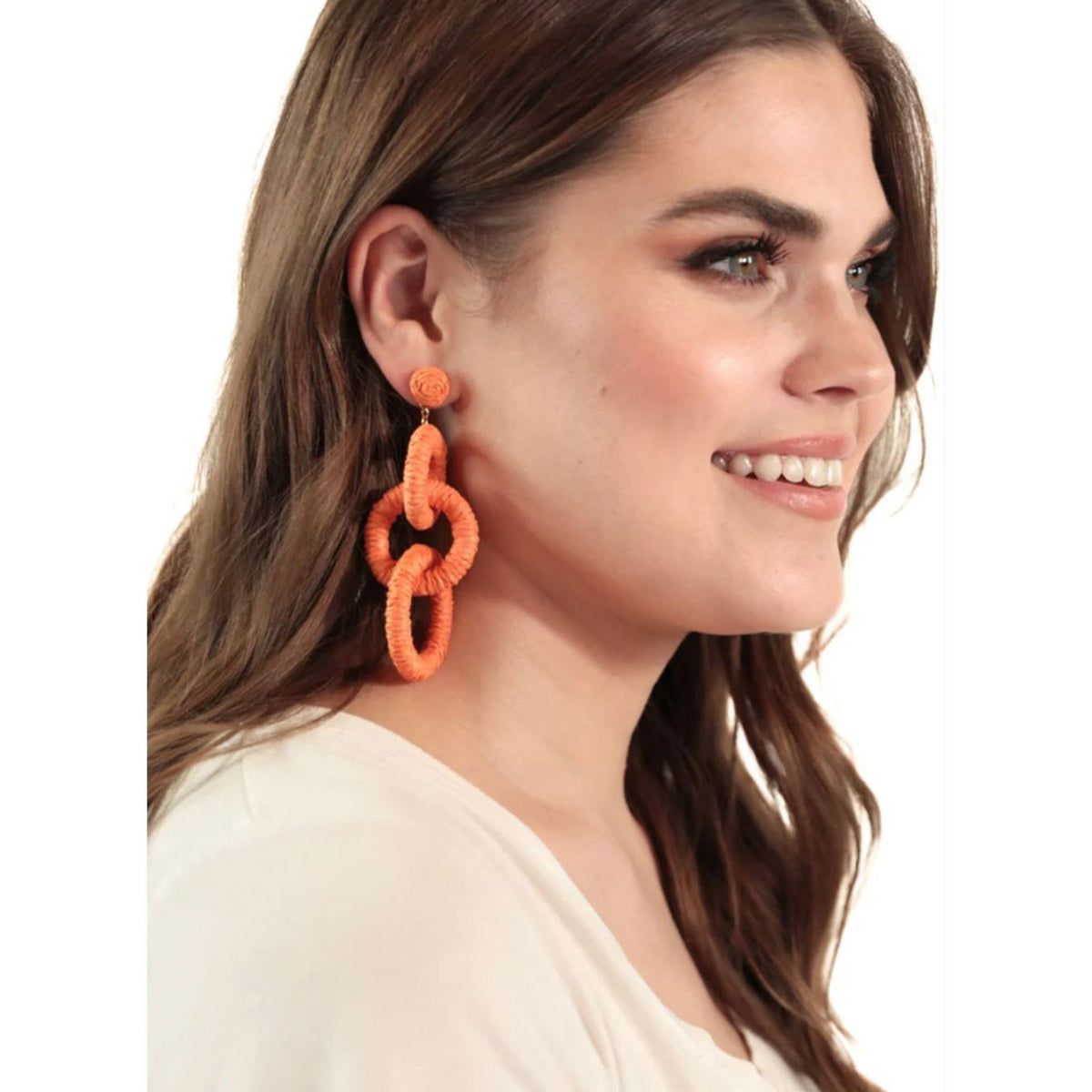 Kelly Earrings (Orange) - The Hive by Chris Jesselle