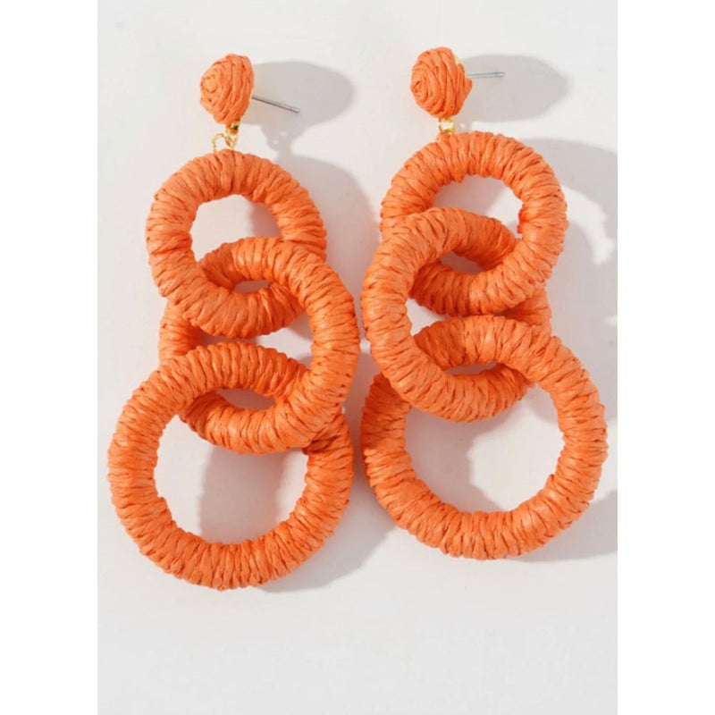 Kelly Earrings (Orange) - The Hive by Chris Jesselle