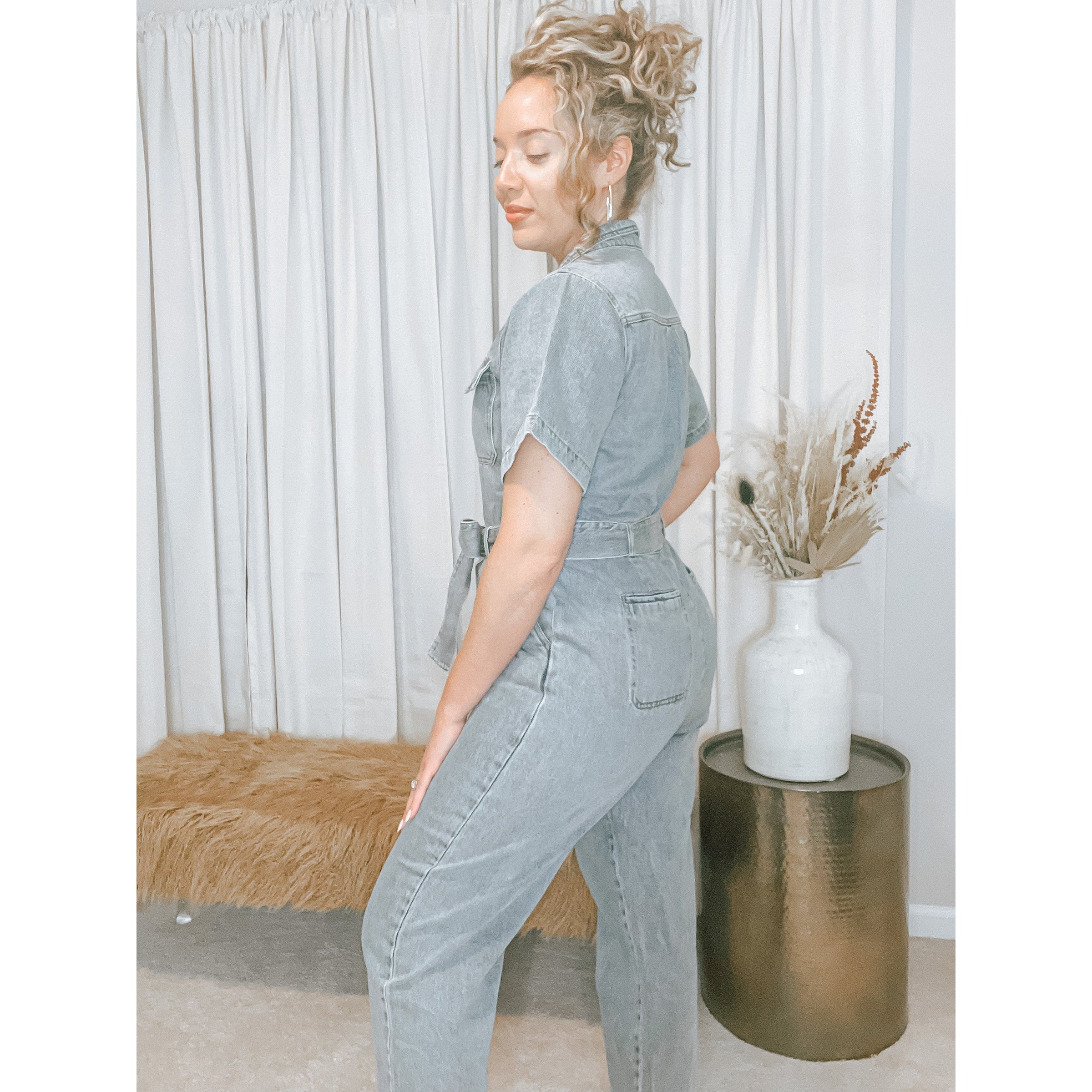 Sarita Denim Jumpsuit - The Hive by Chris Jesselle