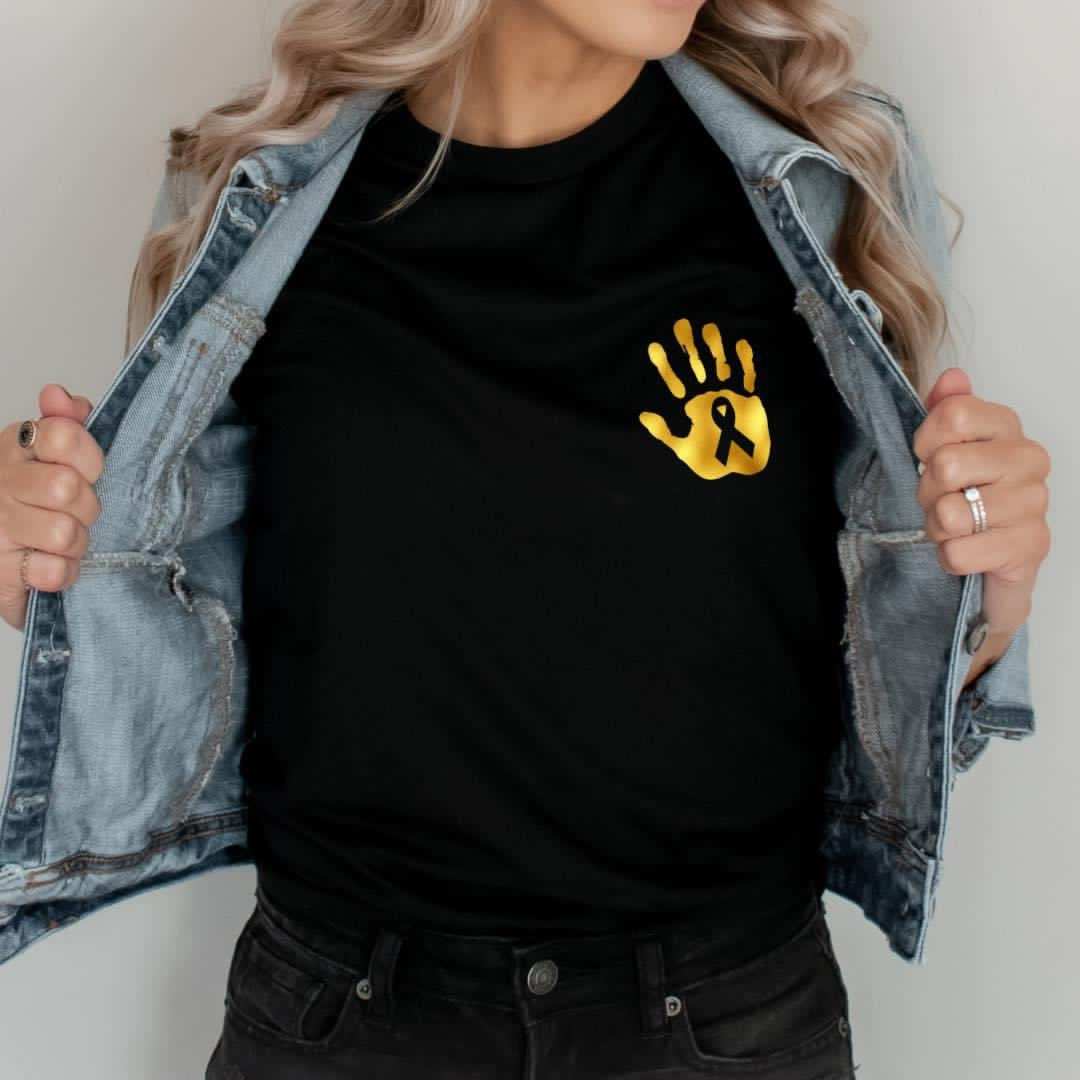 Go Gold Handprint Tee (Pre-Order) - The Hive by Chris Jesselle