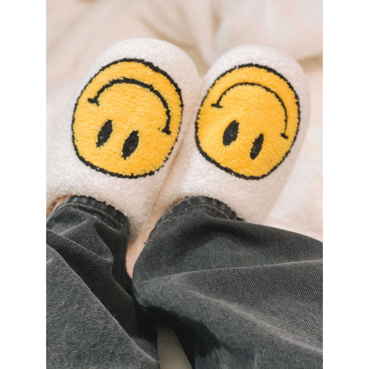 Happy Face Slippers - The Hive by Chris Jesselle