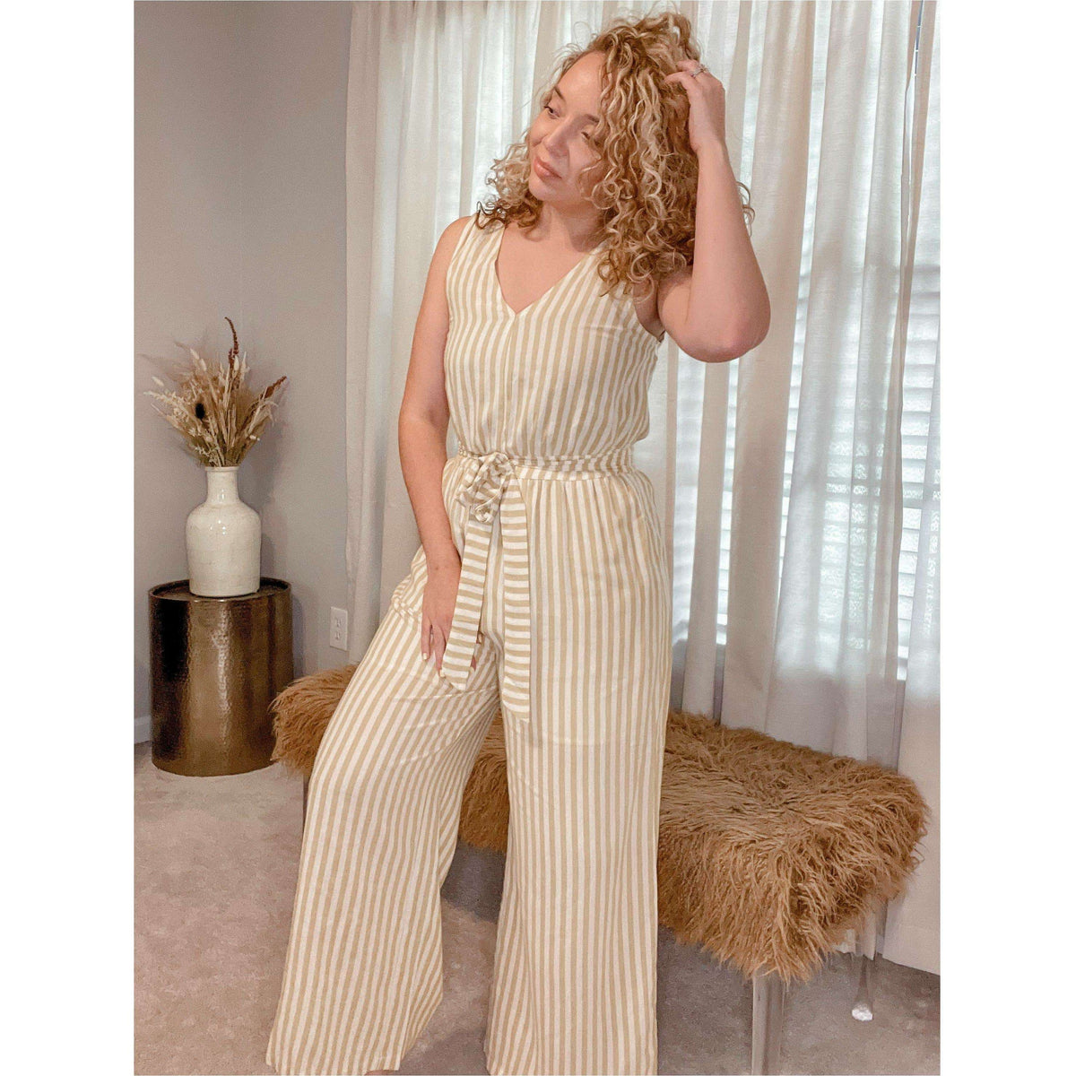 Jacey Stripe Jumpsuit - The Hive by Chris Jesselle