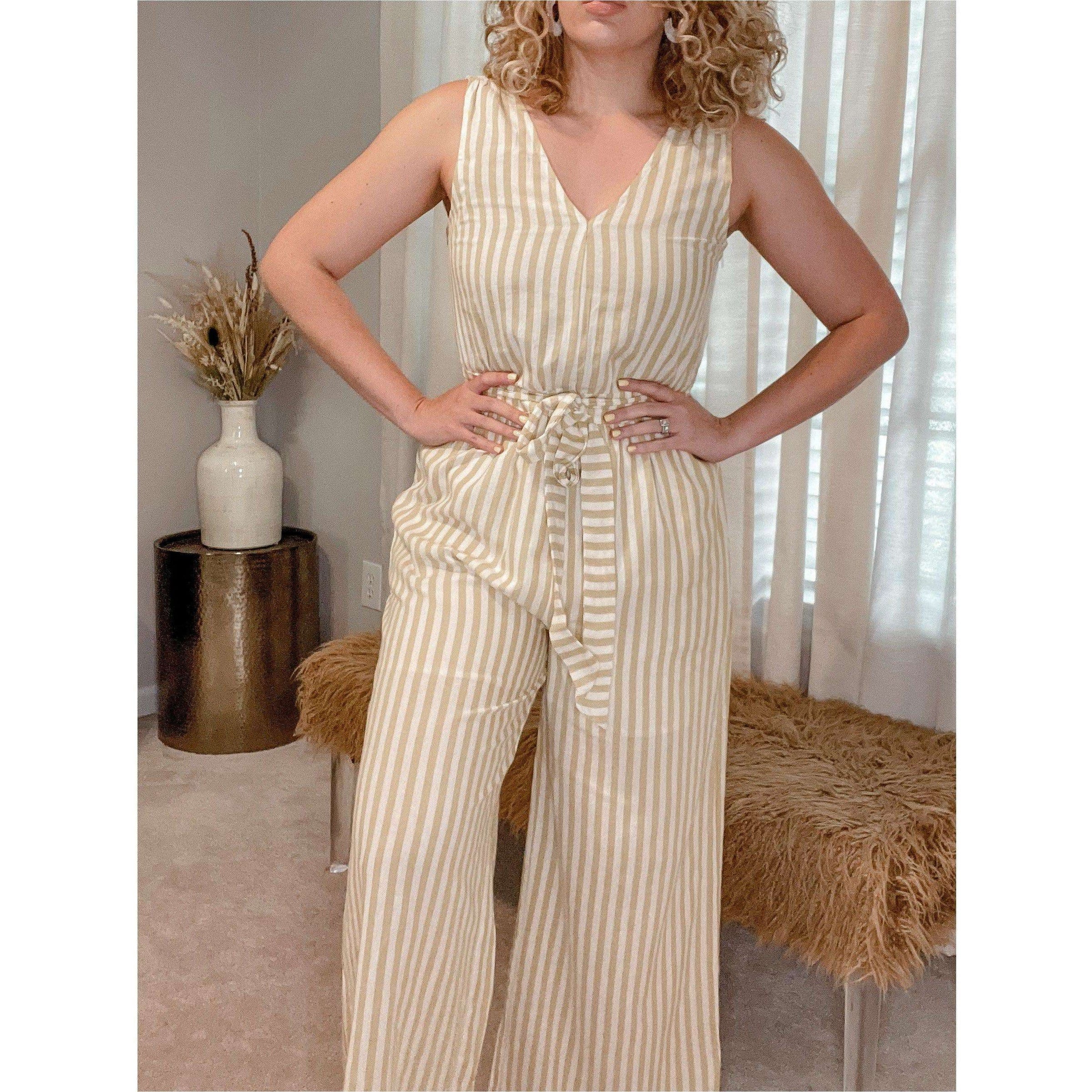 Jacey Stripe Jumpsuit - The Hive by Chris Jesselle