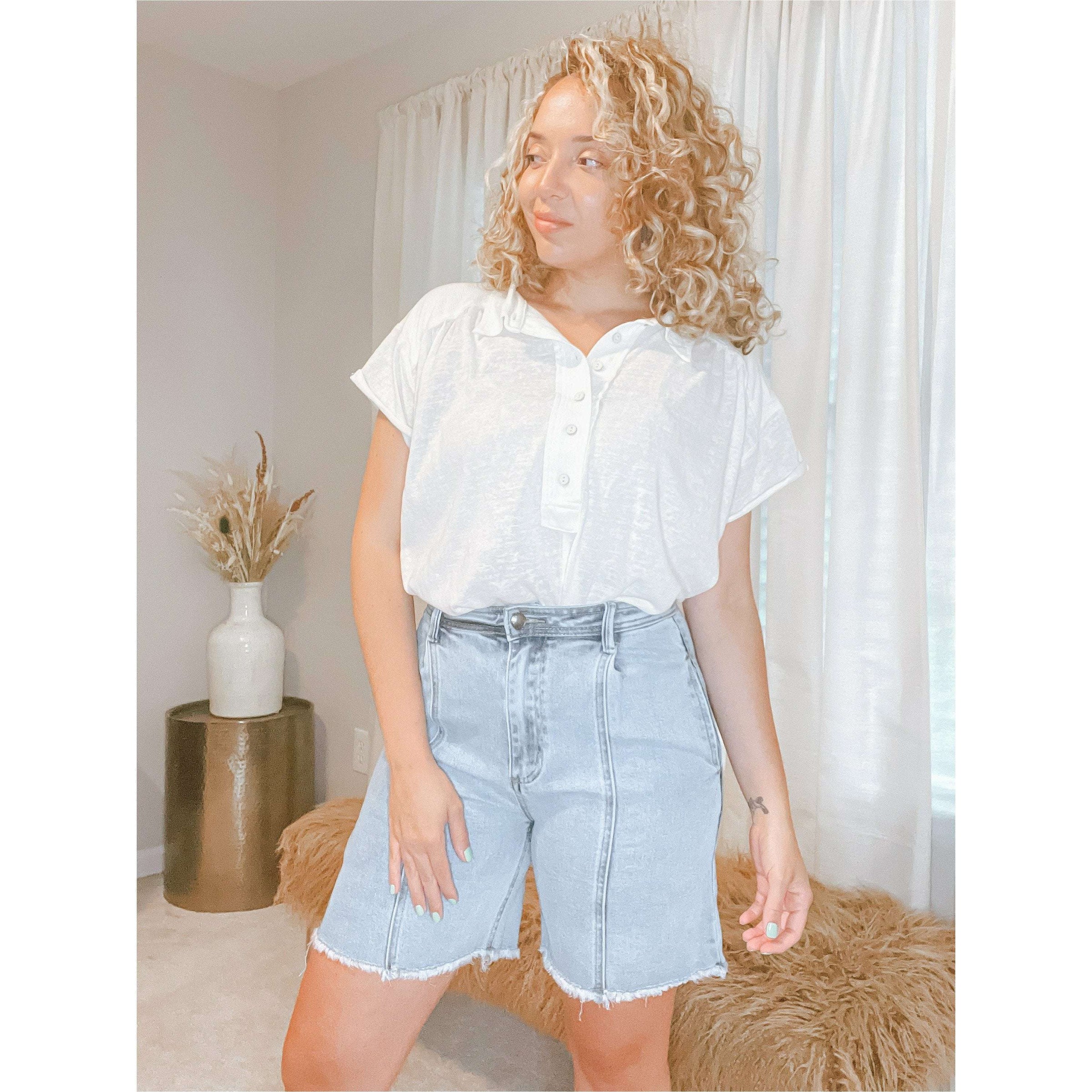 Karen Button Down Top - The Hive by Chris Jesselle