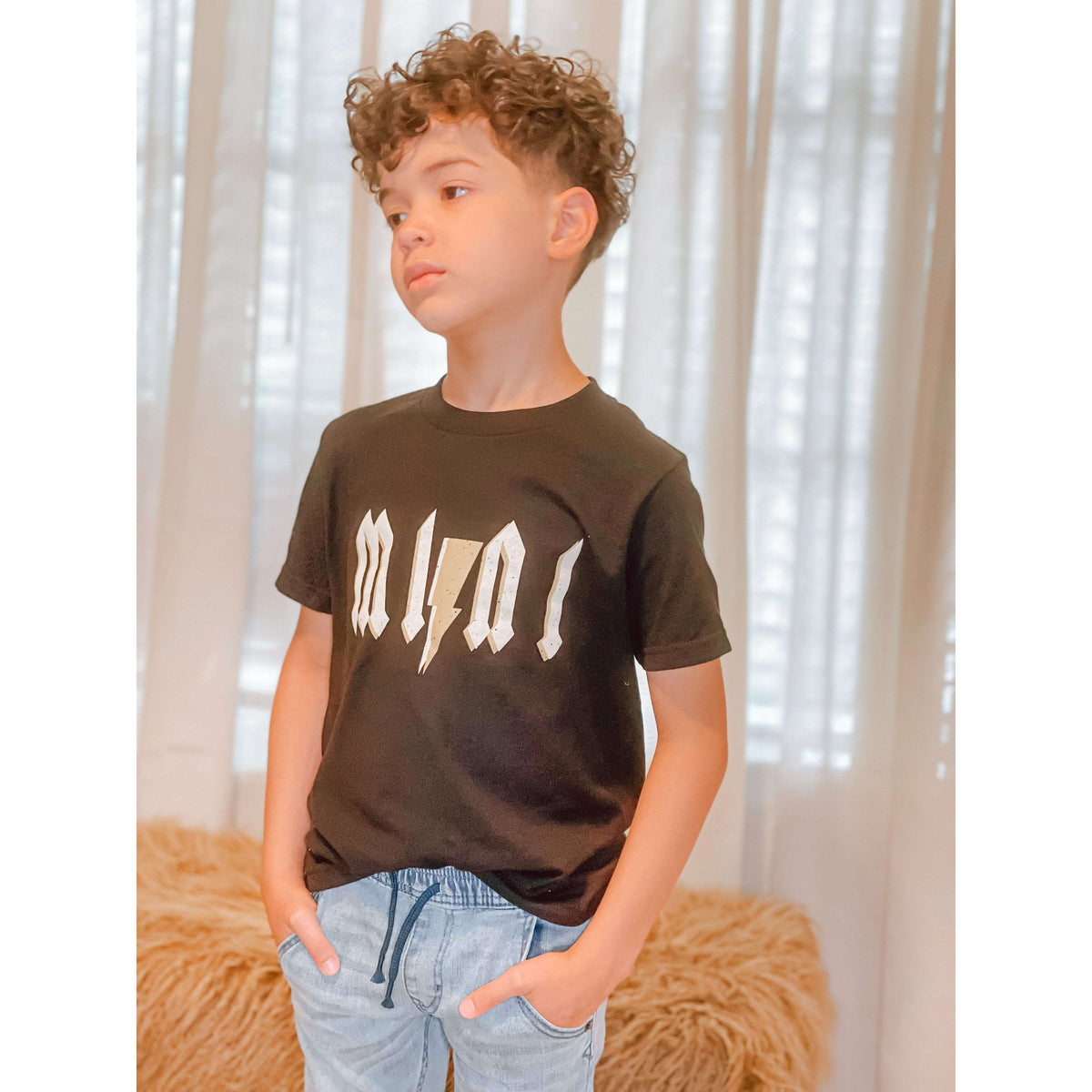 Kids Mini Black Star Tee - The Hive by Chris Jesselle